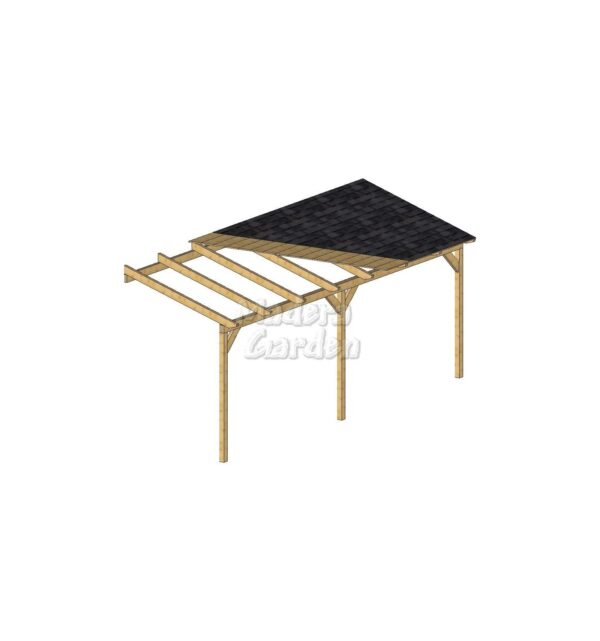 Porches de madera adosados