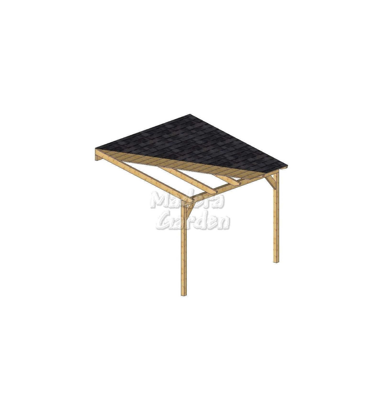 Porches de madera adosados