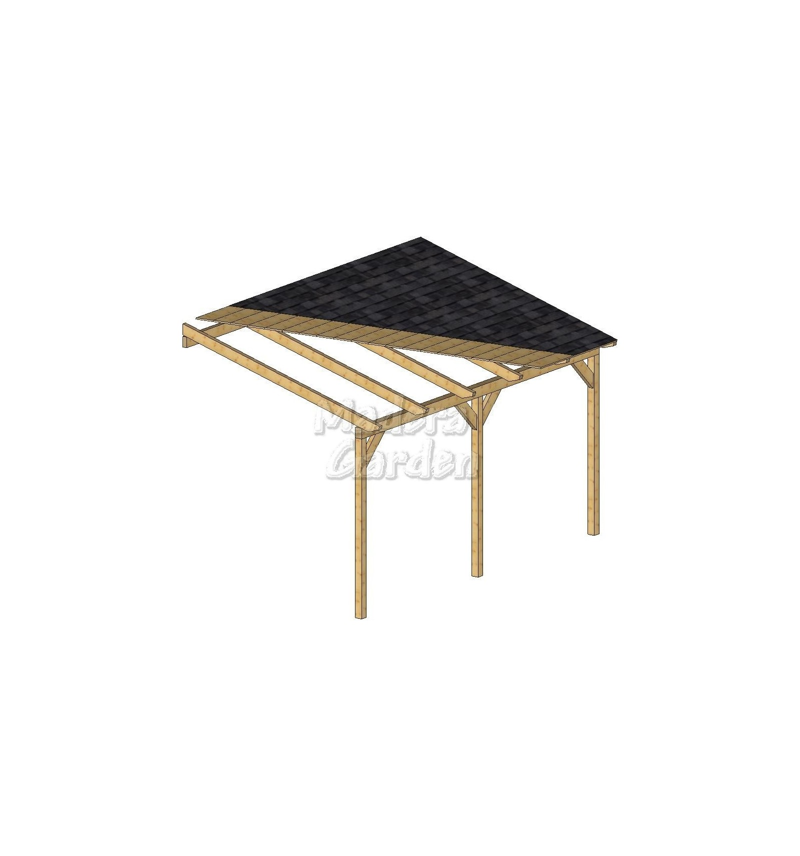 Porches de madera adosados