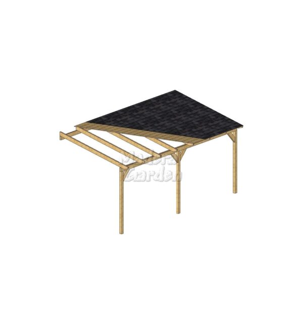 Porches de madera adosados