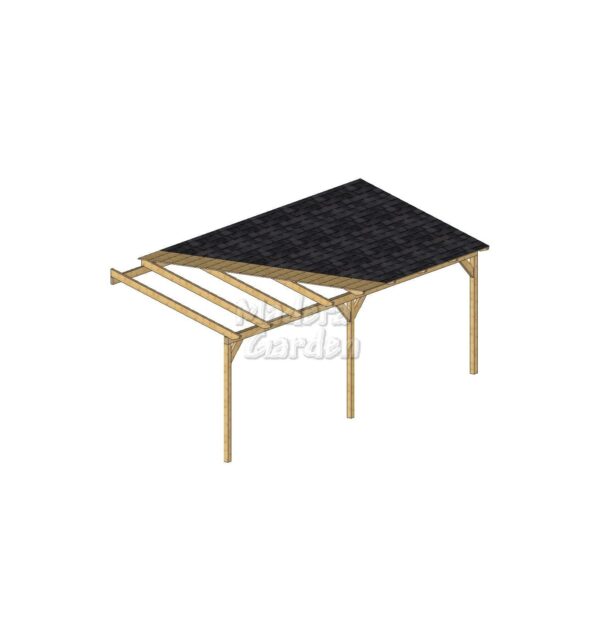 Porches de madera adosados