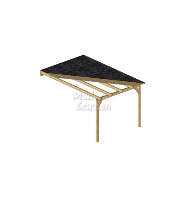 Porches de madera adosados