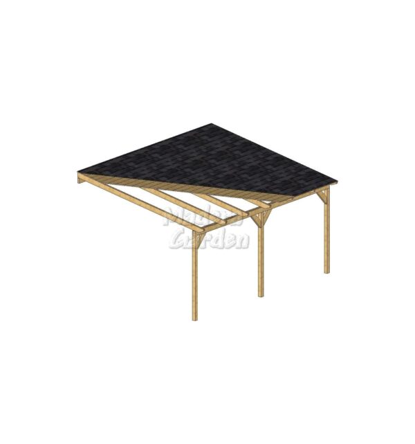 Porches de madera adosados