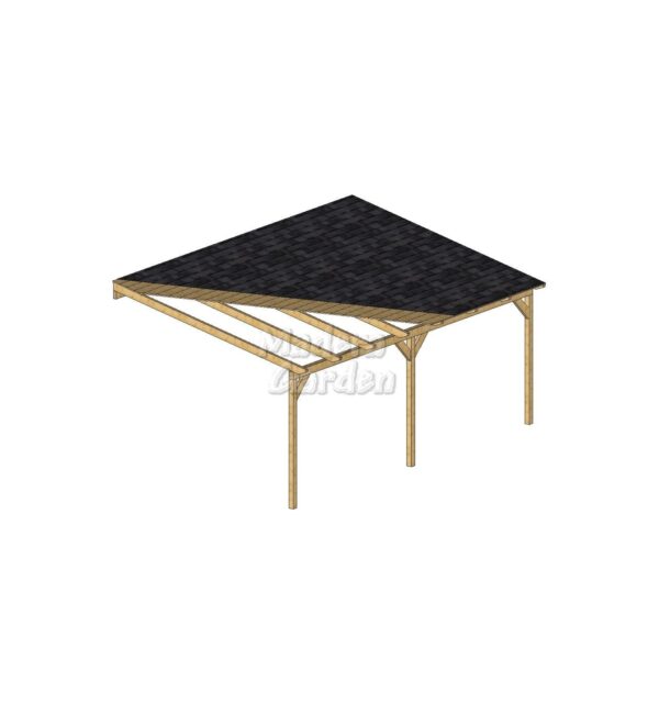 Porches de madera adosados