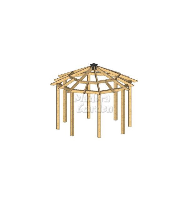 Cenador Octogonal 4,70 x 4,70 mts