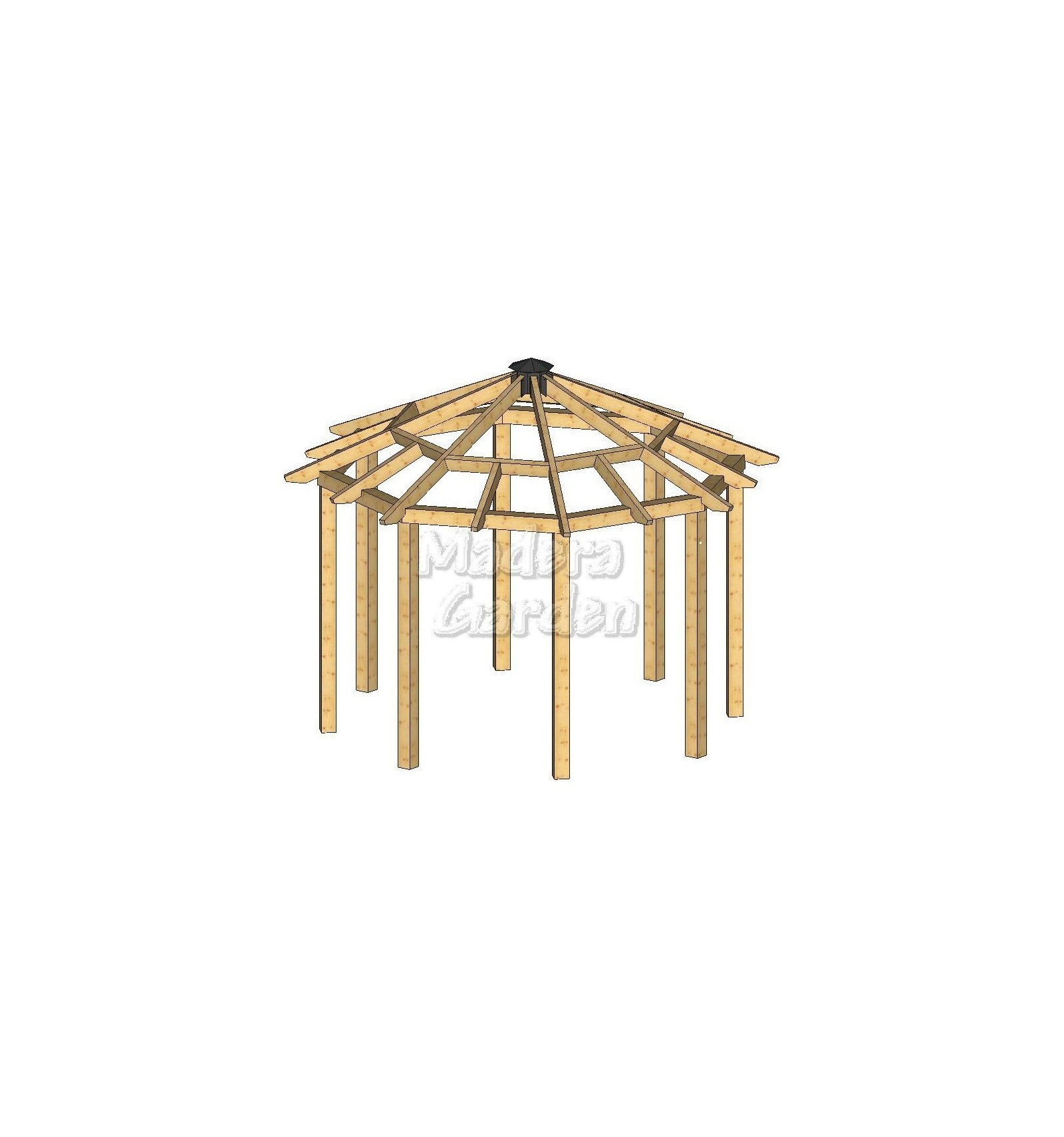 Cenador Octogonal 6,70 x 6,70 mts