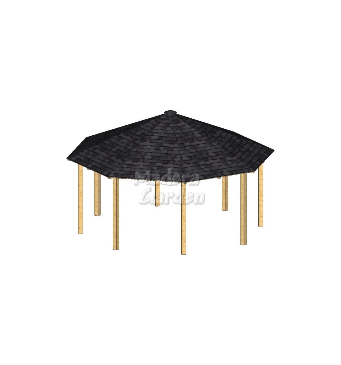 Cenador Octogonal 6,70 x 6,70 mts