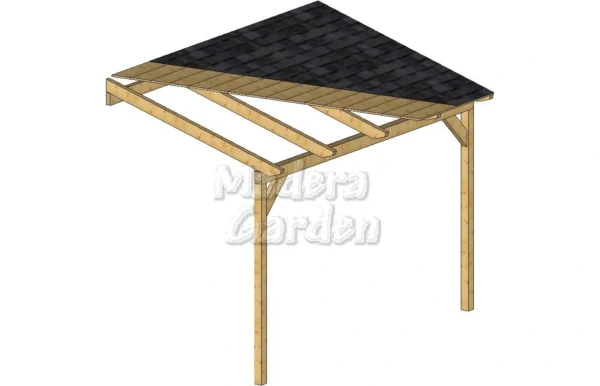 Porches de madera adosados