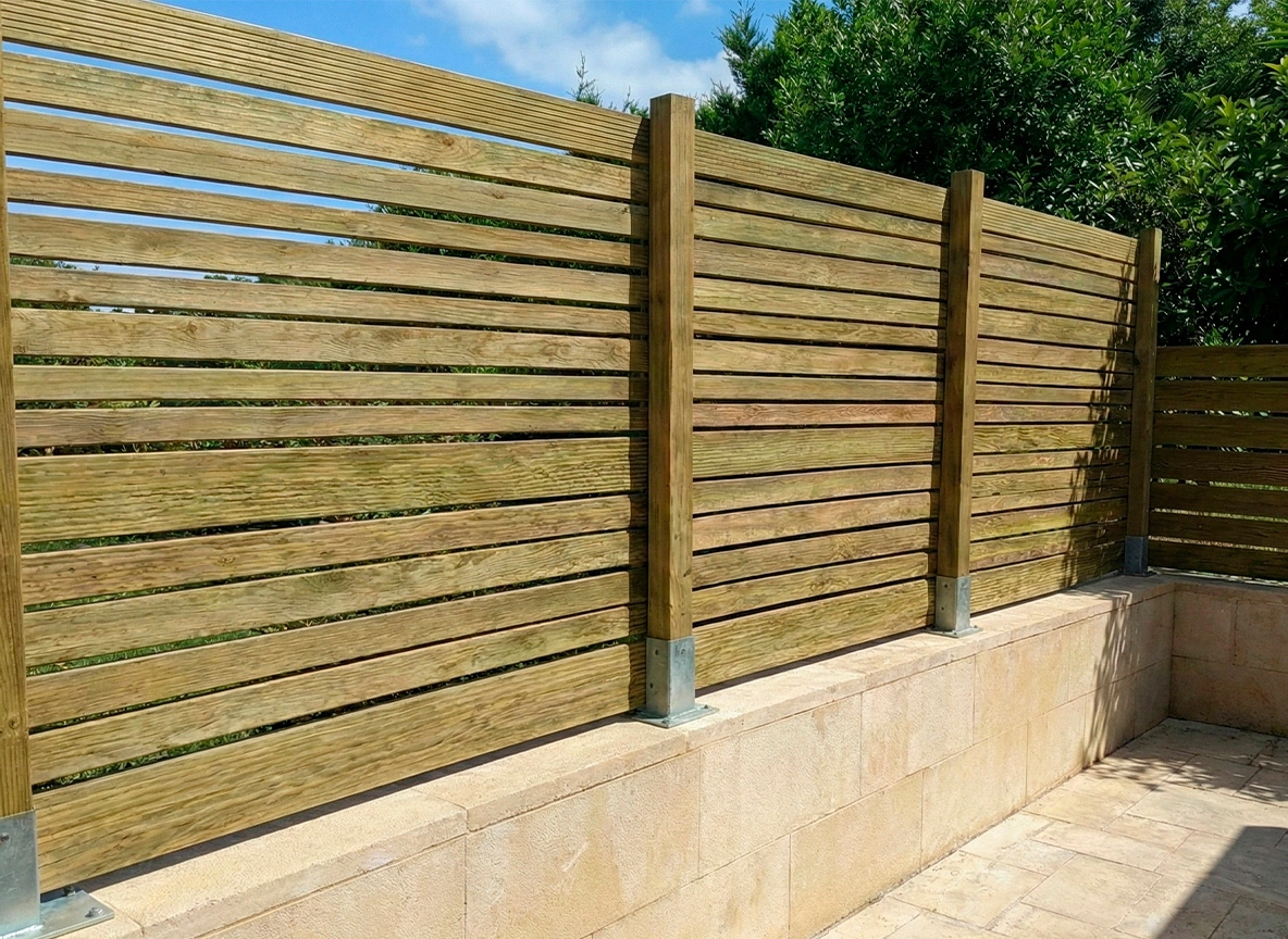 Material para Vallas de madera, postes y travesaños cuadrados