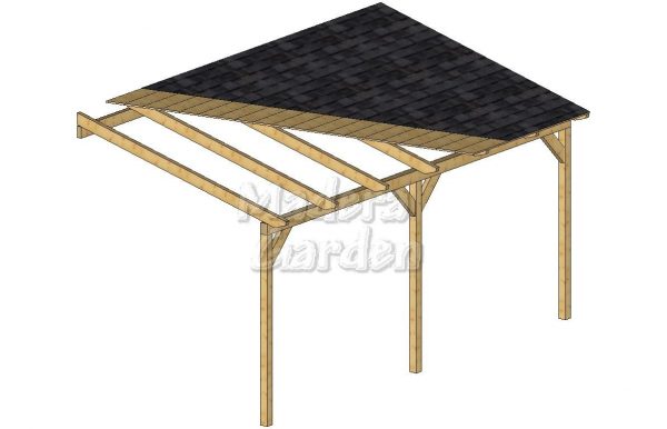 Porches de madera adosados